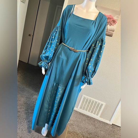 Muslim women abaya,hijab,khimar, Lantern and long sleeves,long dress,caot,najma - Picture 3 of 4